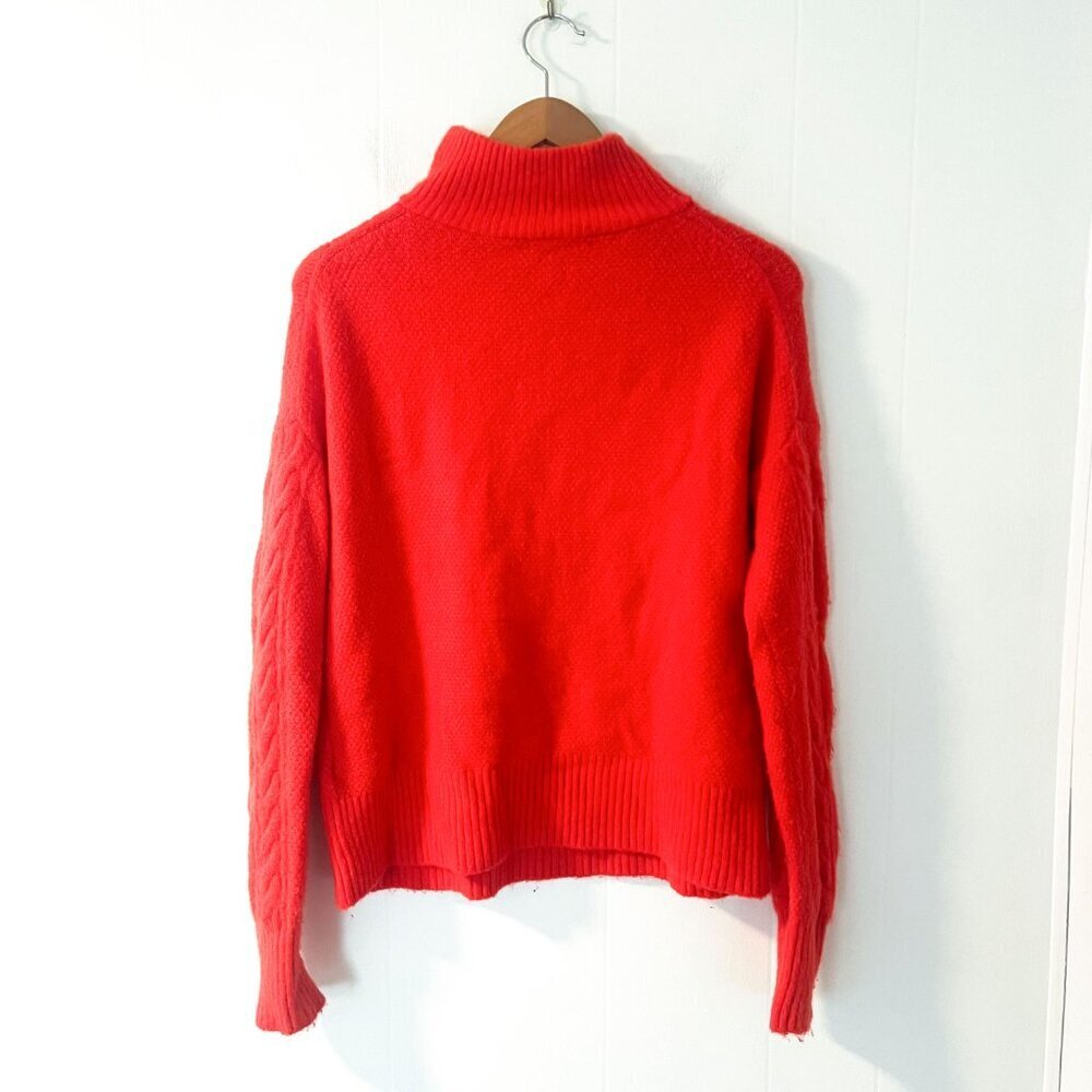 J. Crew Cable Knit Half-Zip Sweater In Supersoft Yarn - Picture 7 of 13